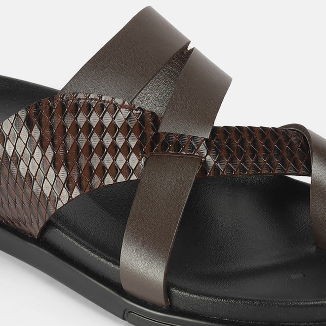Mochi Men Brown Casual Slippers (SKU: 16-1212-12-40)