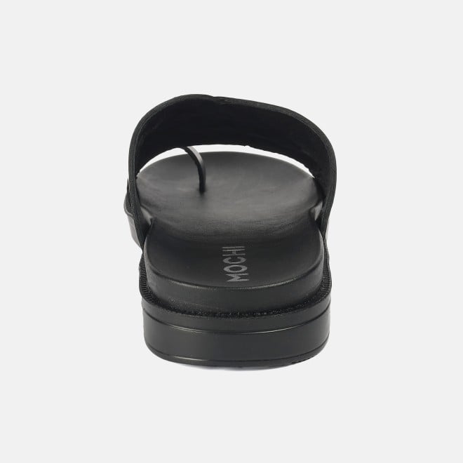 Mochi Men Black Casual Slippers (SKU: 16-1215-11-40)