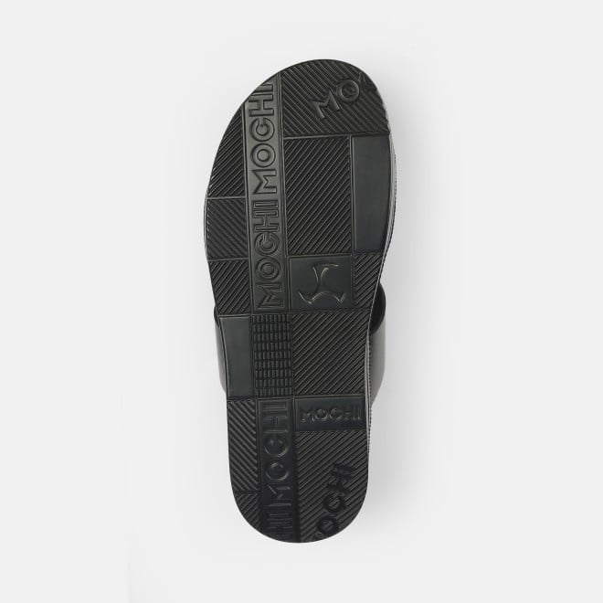 Mochi Men Black Casual Slippers (SKU: 16-1215-11-40)