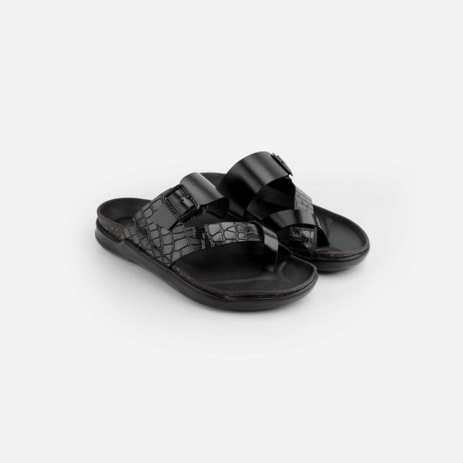 Mochi Men Black Casual Slippers (SKU: 16-1216-11-42) Mochi Men Black Casual Slippers (SKU: 16-1216-11-42)