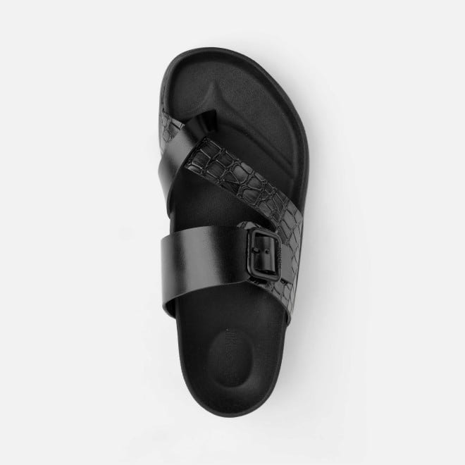 Mochi Men Black Casual Slippers (SKU: 16-1216-11-42) Mochi Men Black Casual Slippers (SKU: 16-1216-11-42)