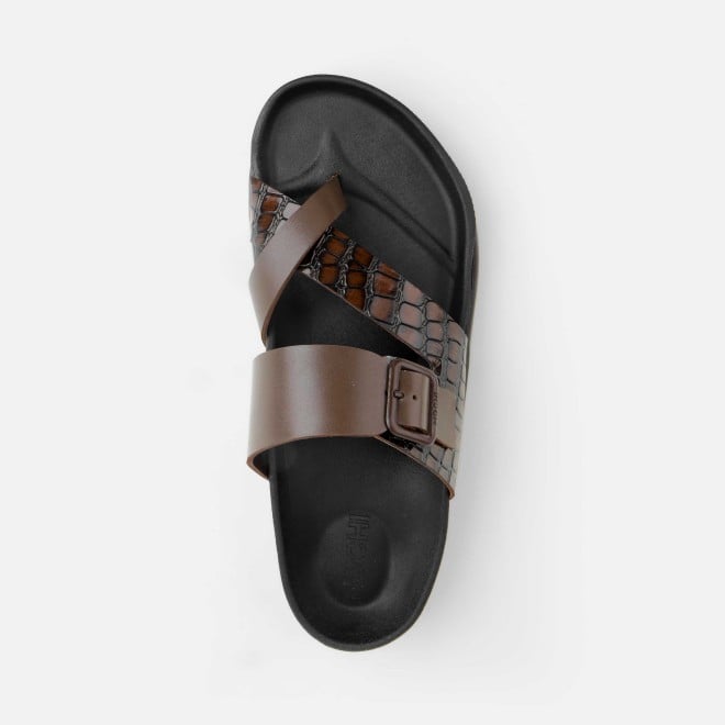 Mochi Men Brown Casual Slippers (SKU: 16-1216-12-41) Mochi Men Brown Casual Slippers (SKU: 16-1216-12-41)