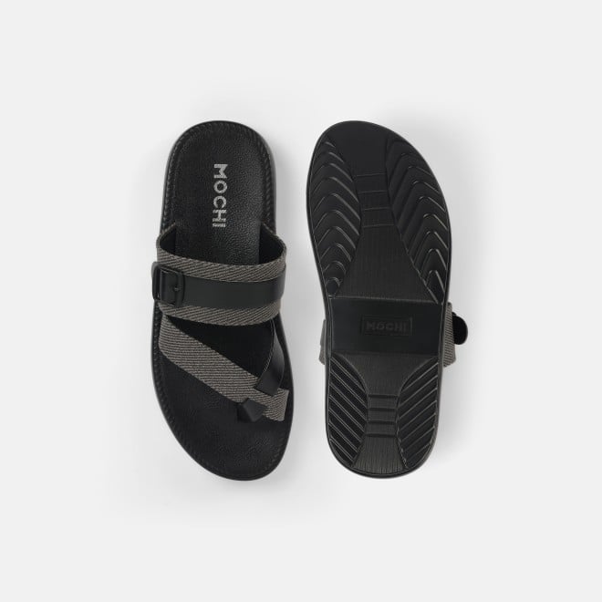 Mochi Men Black Casual Slippers (SKU: 16-1217-11-41) Mochi Men Black Casual Slippers (SKU: 16-1217-11-41)