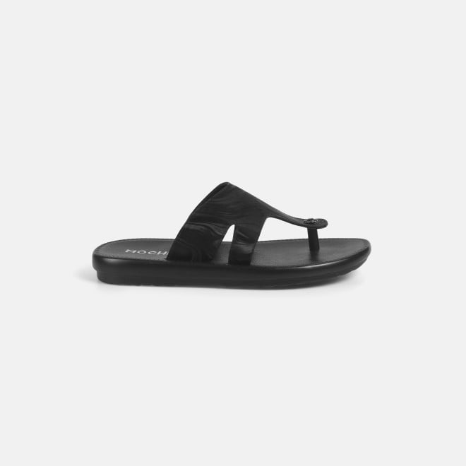 Mochi Men Black Casual Slippers (SKU: 16-1218-11-40)