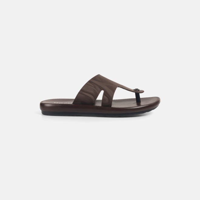 Mochi Men Brown Casual Slippers (SKU: 16-1218-12-40)