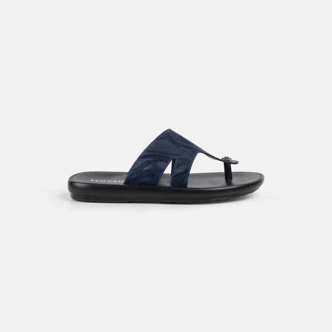 Mochi Men Blue Casual Slippers (SKU: 16-1218-45-39)