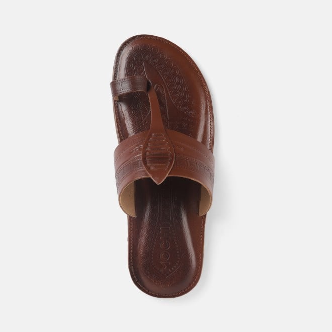 Mochi Men Tan Ethnic Kolhapuris (SKU: 16-1223-23-39)