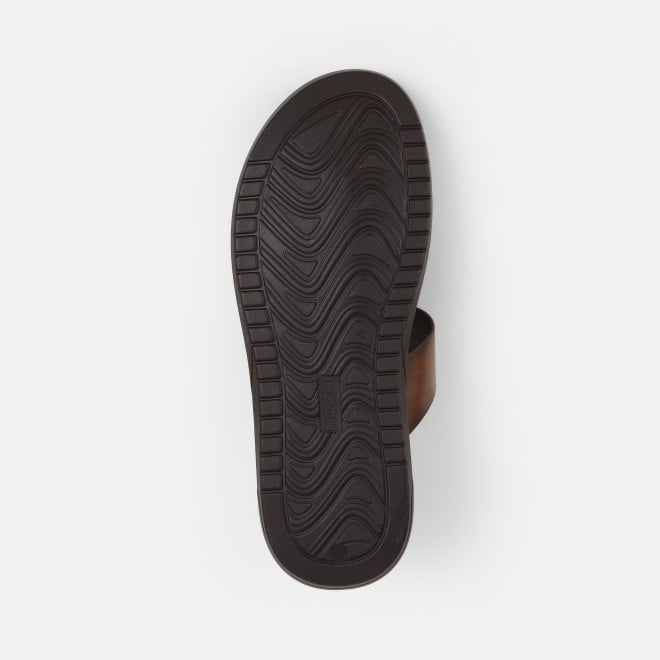 Mochi Men Brown Casual Slippers (SKU: 16-1237-12-40)