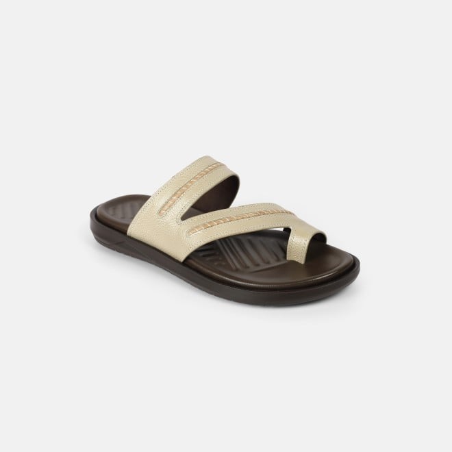 Mochi Men Beige Casual Slippers