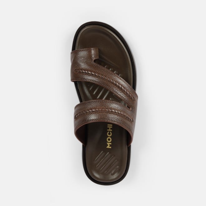 Mochi Men Tan Casual Slippers (SKU: 16-1238-23-40)