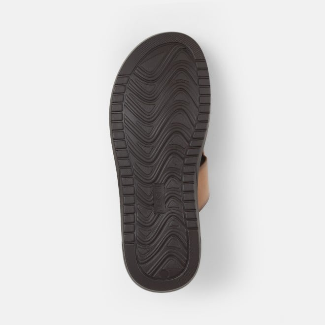 Mochi Men Tan Casual Slippers (SKU: 16-1239-23-40)