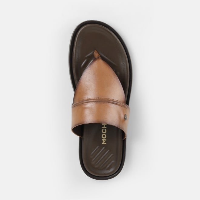 Mochi Men Tan Casual Slippers (SKU: 16-1239-23-40)