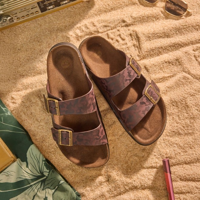 Mochi Men Brown Casual Slippers (SKU: 16-124-12-40)