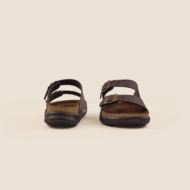 Mochi Men Brown Casual Slippers (SKU: 16-124-12-40)