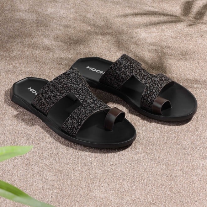 Mochi Men Brown Casual Slippers (SKU: 16-1247-12-44) Mochi Men Brown Casual Slippers (SKU: 16-1247-12-44)