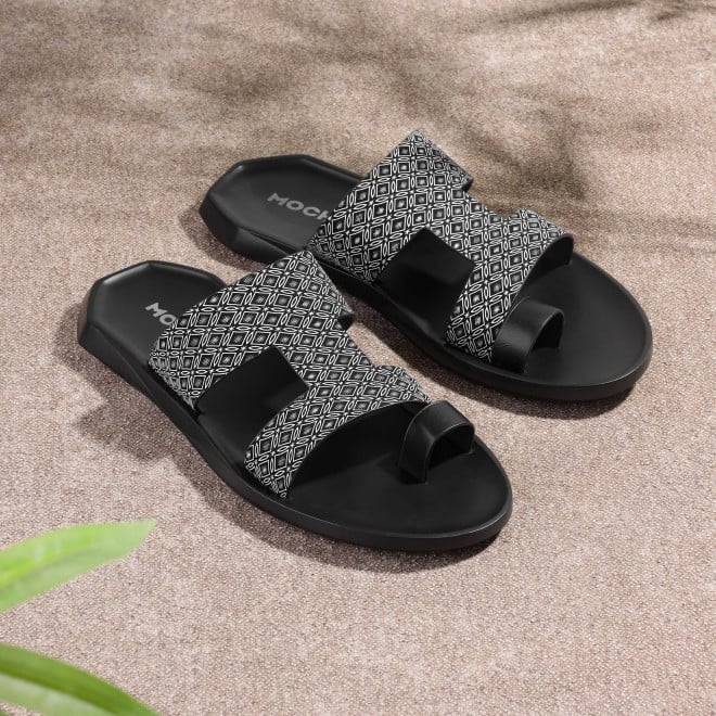 Mochi Men White Casual Slippers