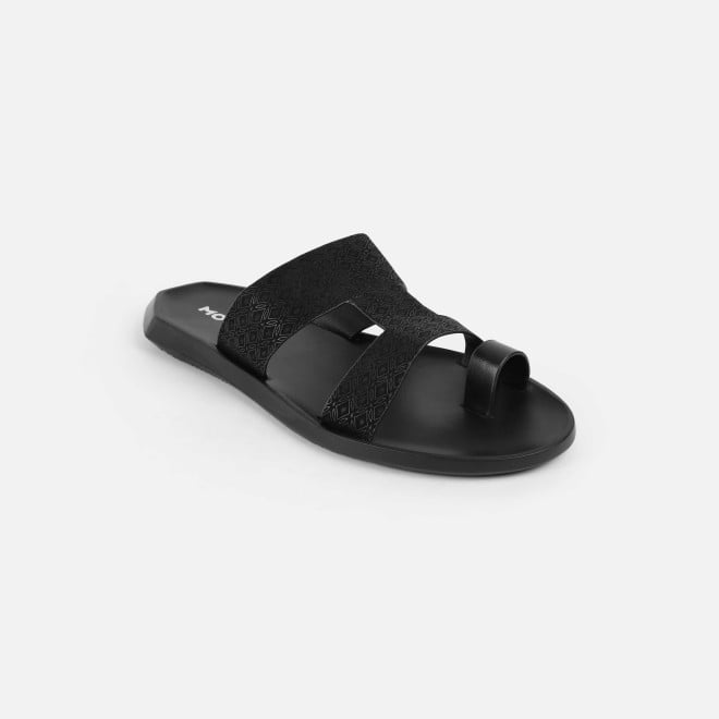 Mochi Men Black Casual Slippers (SKU: 16-1247-11-41)