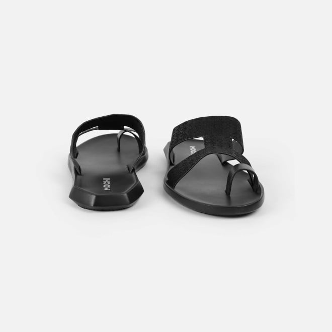 Mochi Men Black Casual Slippers (SKU: 16-1247-11-41)