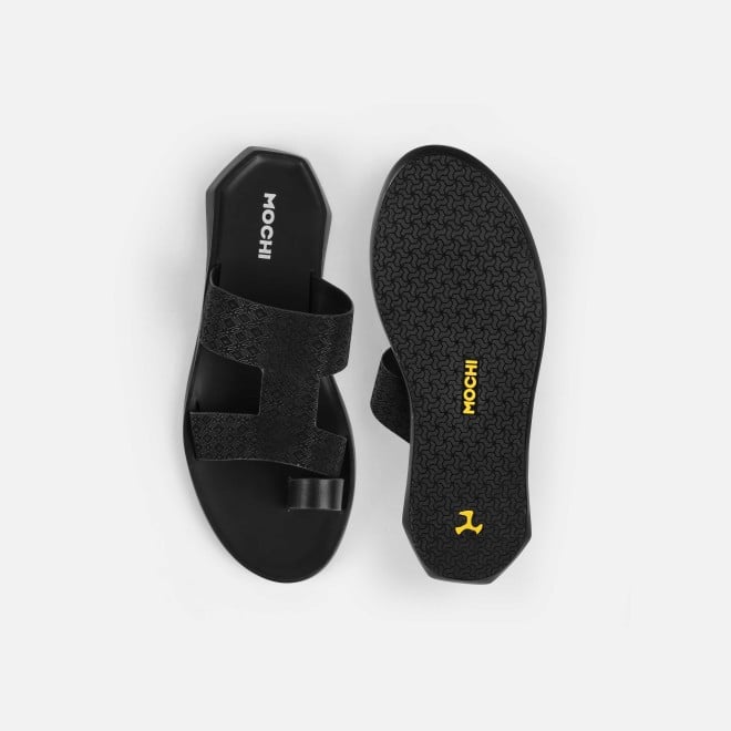 Mochi Men Black Casual Slippers (SKU: 16-1247-11-41)