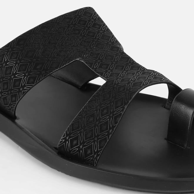 Mochi Men Black Casual Slippers (SKU: 16-1247-11-41)