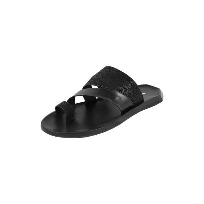 Mochi Men Black Casual Slippers (SKU: 16-1249-11-40)