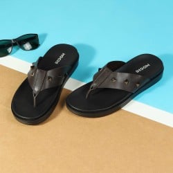 Men Brown Casual Slippers