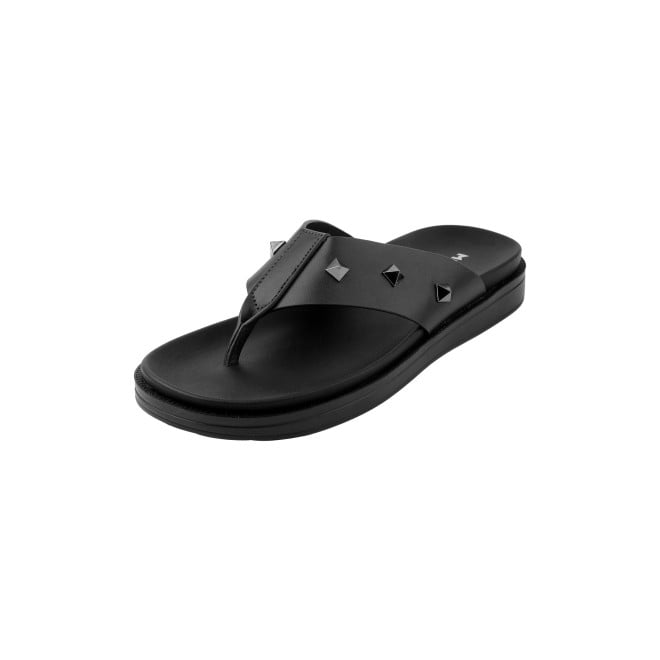 Mochi Men Black Casual Slippers (SKU: 16-1250-11-40)