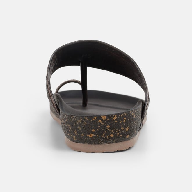 Mochi Men Brown Ethnic Kolhapuris (SKU: 16-1261-12-40)