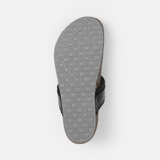 Mochi Men Black Ethnic Kolhapuris (SKU: 16-1261-11-40)