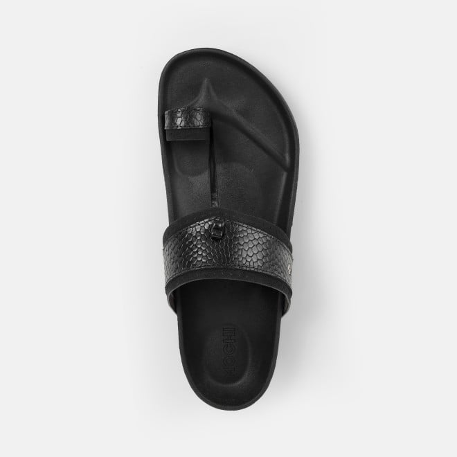Mochi Men Black Ethnic Kolhapuris (SKU: 16-1261-11-40)