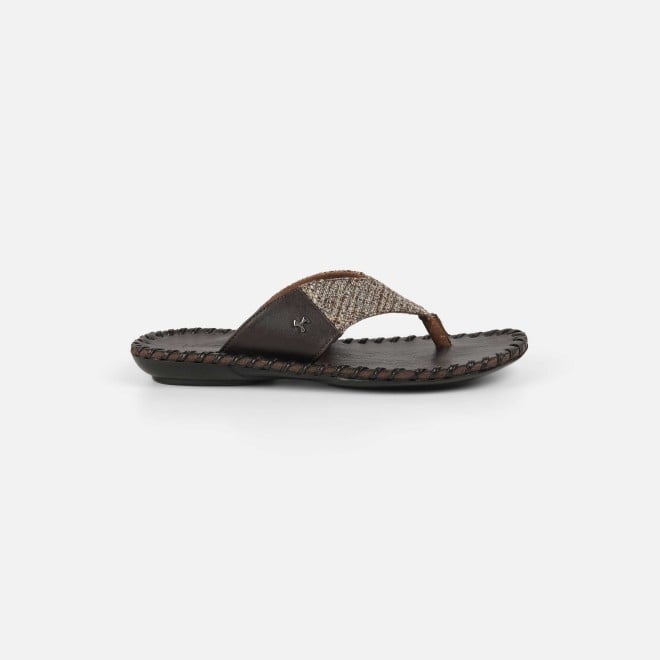 Mochi Men Brown Casual Slippers (SKU: 16-1262-12-40)