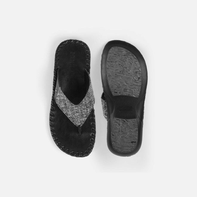 Mochi Men Black Casual Slippers (SKU: 16-1262-11-40) Mochi Men Black Casual Slippers (SKU: 16-1262-11-40)