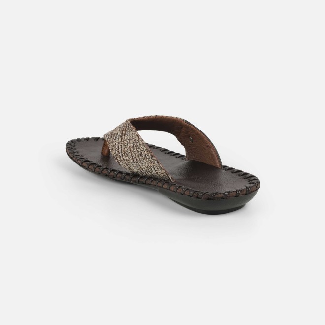 Mochi Men Brown Casual Slippers (SKU: 16-1262-12-40)