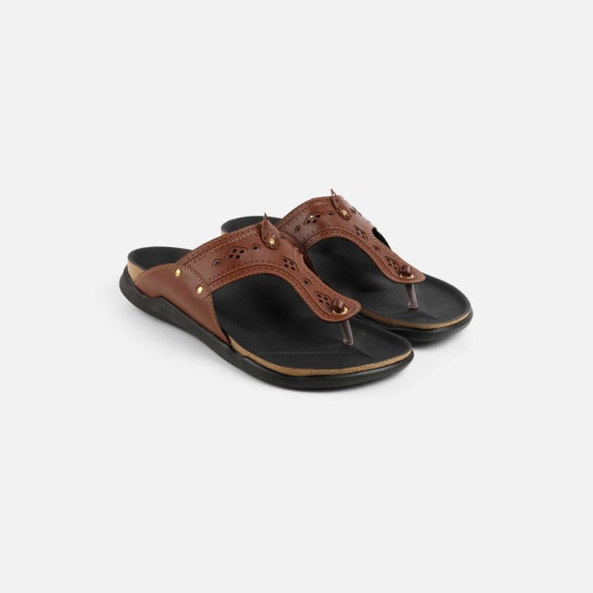 Mochi Men Tan Casual Slippers (SKU: 16-1264-23-40)