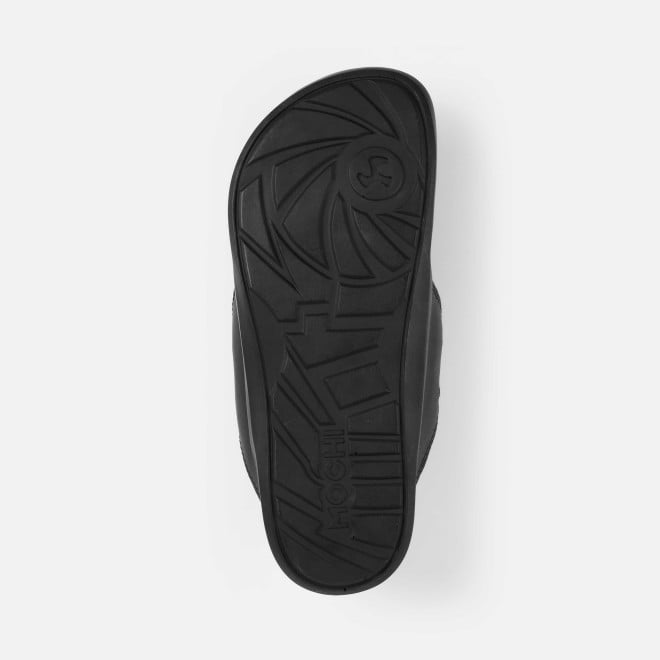 Mochi Men Black Casual Slippers (SKU: 16-1264-11-40)
