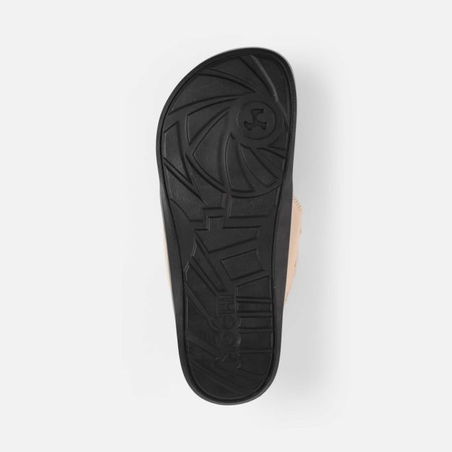 Mochi Men Beige Casual Slippers (SKU: 16-1264-20-42)