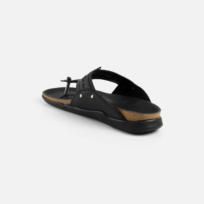 Mochi Men Black Casual Slippers (SKU: 16-1264-11-40)