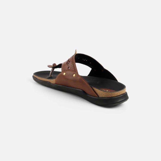 Mochi Men Tan Casual Slippers (SKU: 16-1264-23-40)