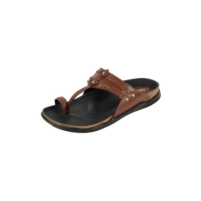 Mochi Men Tan Ethnic Kolhapuris (SKU: 16-1265-23-40)