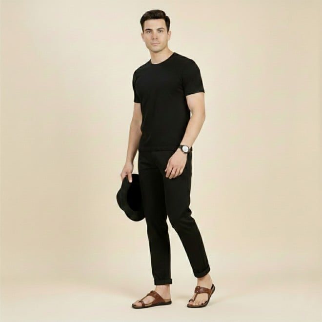 Mochi Men Tan Ethnic Kolhapuris (SKU: 16-1265-23-40)