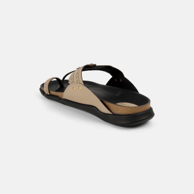 Mochi Men Beige Ethnic Kolhapuris (SKU: 16-1265-20-42)