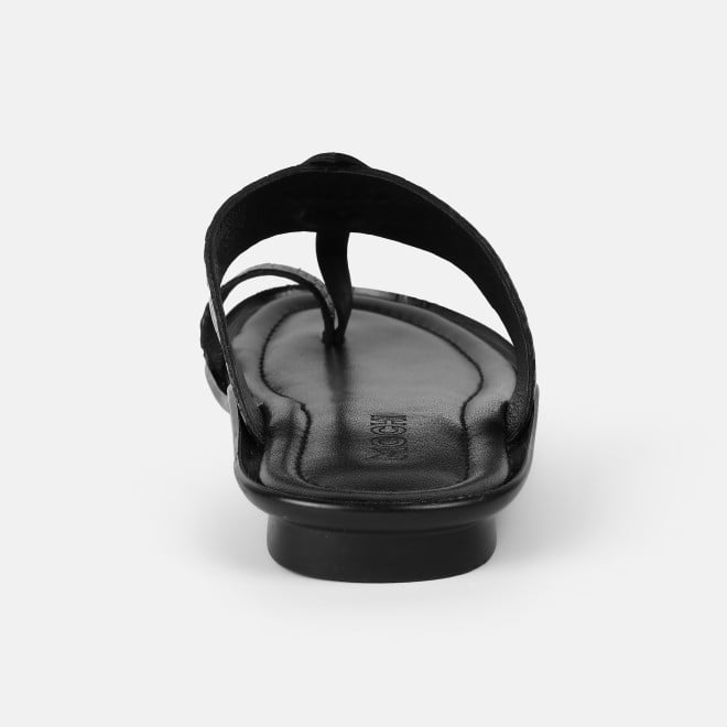 Mochi Men Black Ethnic Kolhapuris (SKU: 16-1267-11-39)