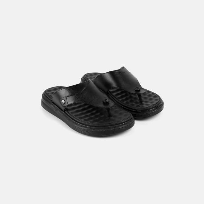 Mochi Men Black Casual Slip Ons (SKU: 16-1286-11-40)