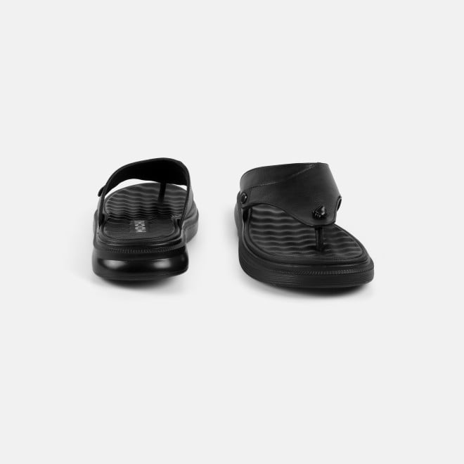Mochi Men Black Casual Slip Ons (SKU: 16-1286-11-40)