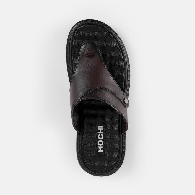 Mochi Men Brown Casual Slip Ons (SKU: 16-1286-12-41)