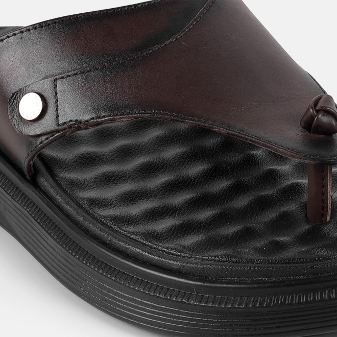 Mochi Men Brown Casual Slip Ons (SKU: 16-1286-12-41)