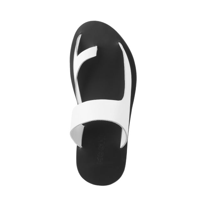 Mochi Men White Casual Slippers (SKU: 16-130-16-40)