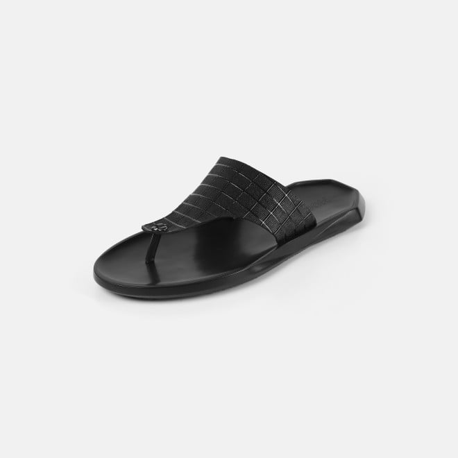 Mochi Men Black Casual Slippers (SKU: 16-1314-11-40)