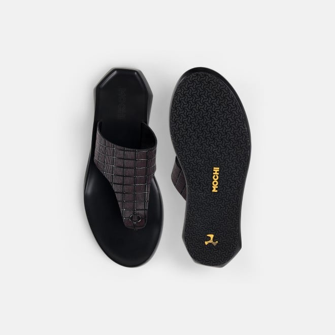 Mochi Men Maroon Casual Slippers (SKU: 16-1314-44-40)