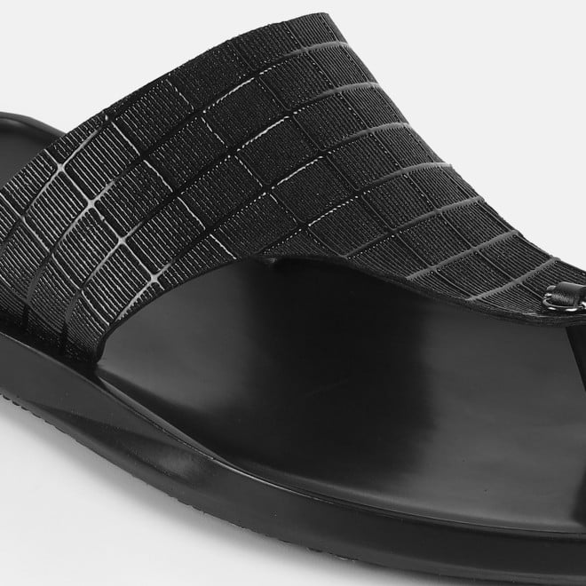 Mochi Men Black Casual Slippers (SKU: 16-1314-11-40)